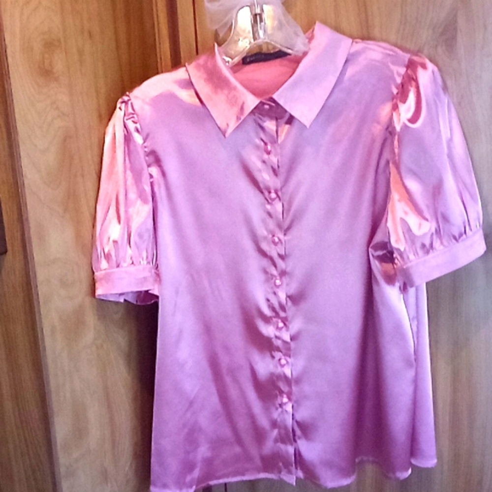 Silk Mauve Blouse